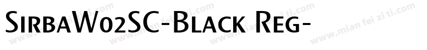 SirbaW02SC-Black Reg字体转换